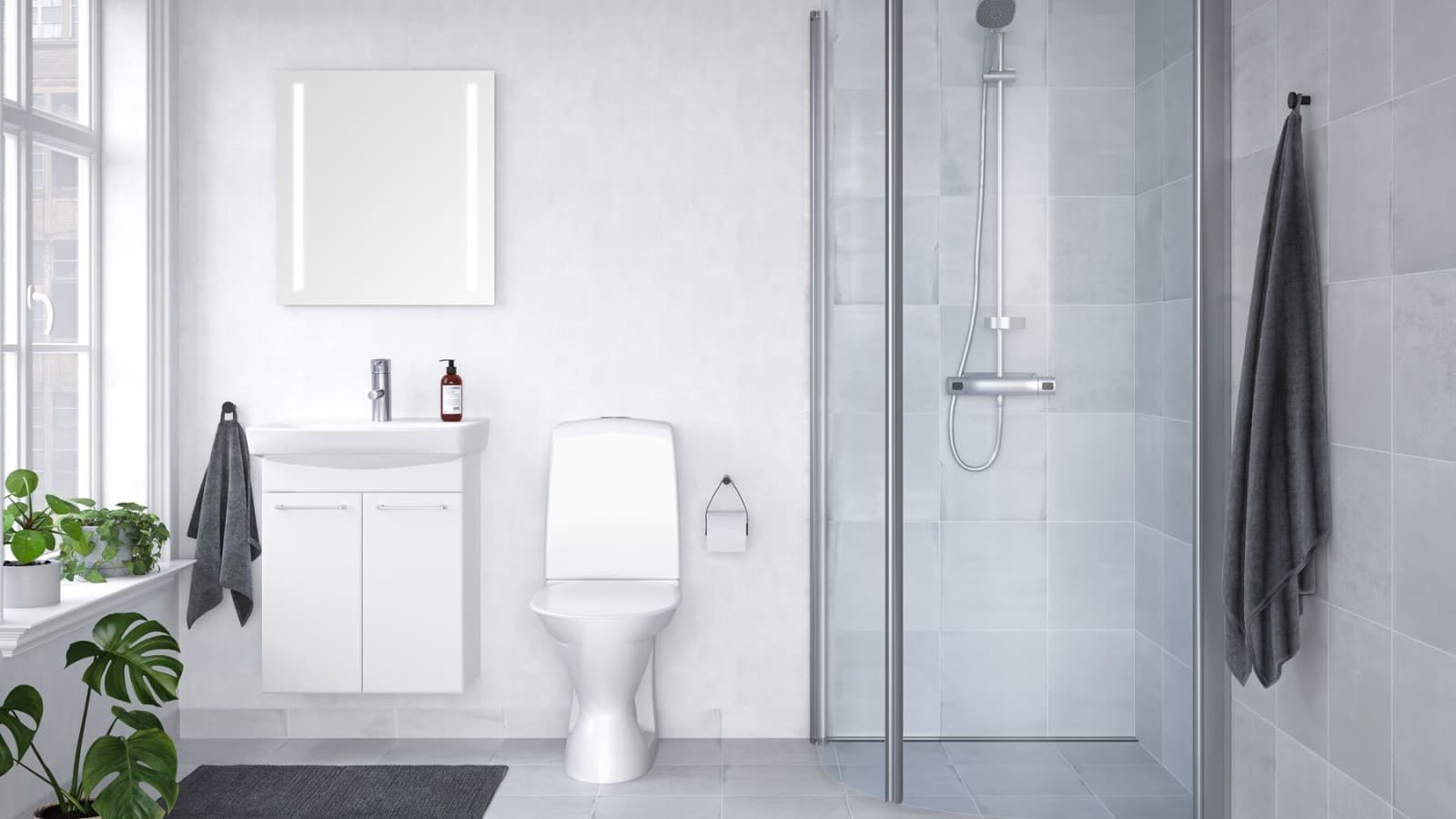 Mažas vonios kambarys Mažas vonios kambarys