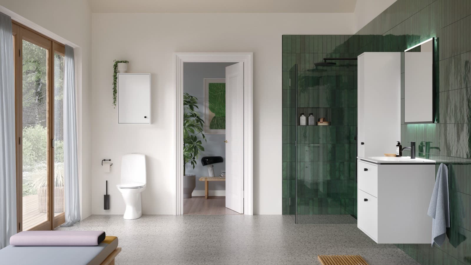 Žalio vonios kambario tendencijos Žalio vonios kambario tendencijos