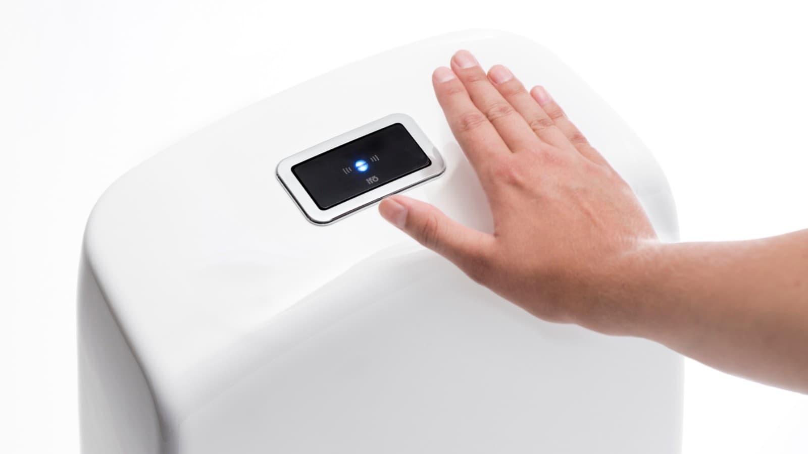 Bekontaktis WC puodo vandens nuleidimas Bekontaktis WC puodo vandens nuleidimas